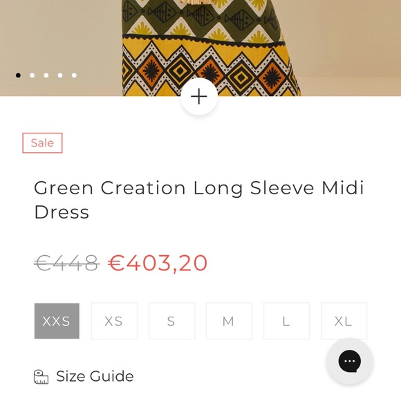 Farm Rio Green Creation Dress Size M (oversized fit- will fit up to XL) NEW - Picture 5 of 5